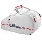 Sac de padel Wilson Team blanc — vue de profil