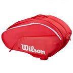 Sac de padel Wilson Tour rouge — vue de profil