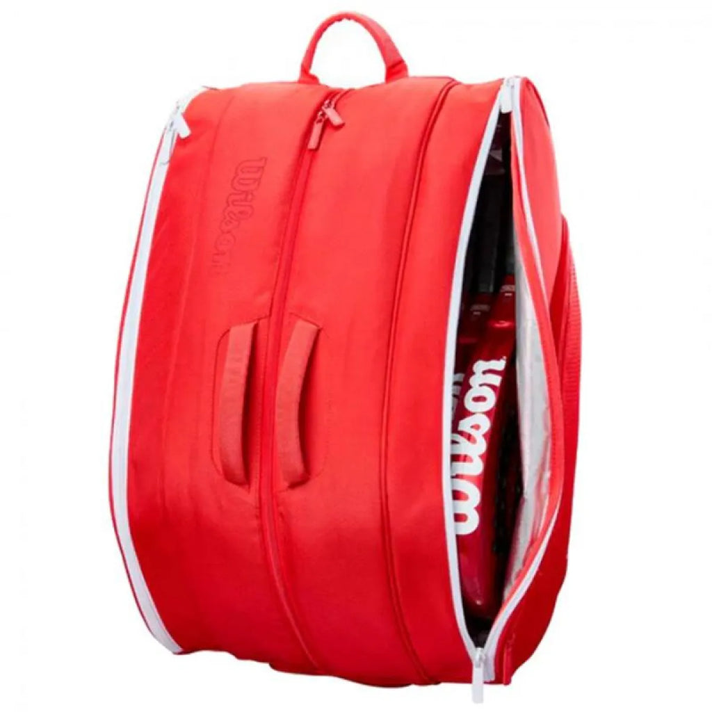 Sac de padel Wilson Tour rouge — vue de profil 2