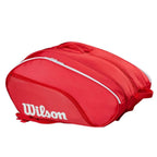 Sac de padel Wilson Tour rouge — vue de face