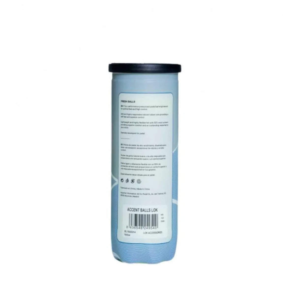 Tube de 3 balles Lok Fresh — vue de profil