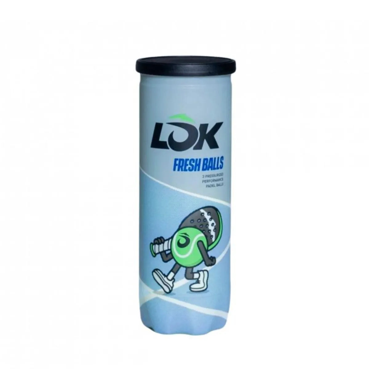 Tube de 3 balles Lok Fresh — vue de face