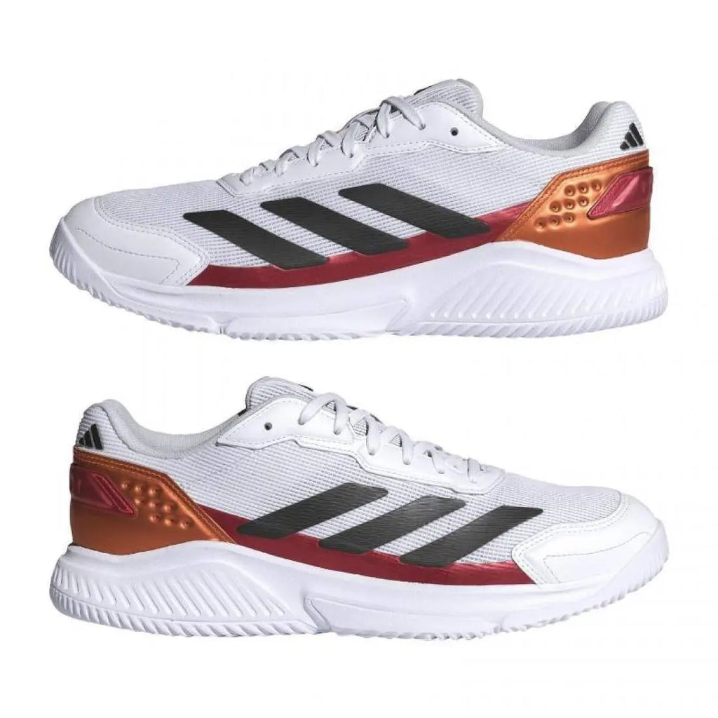 Chaussures de padel Homme Adidas Courtquick Padel Blanc Rouge Cuivre