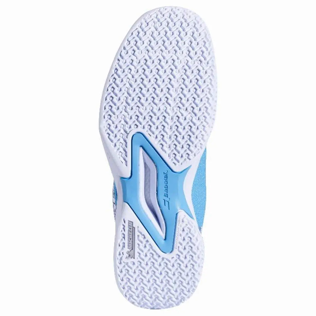 Chaussures de padel Junior Babolat Jet Premura 2 Bleu Cyan Blanc