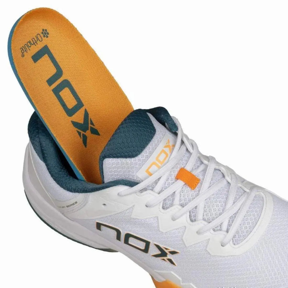 Chaussures de padel Homme Nox ML10 Hexa Blanc Abricot