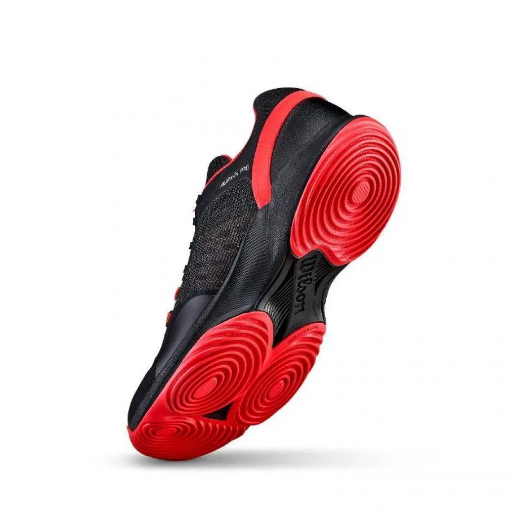 Chaussures de padel Homme Wilson Hurakn Pro V2 Noir/Rouge/Blanc