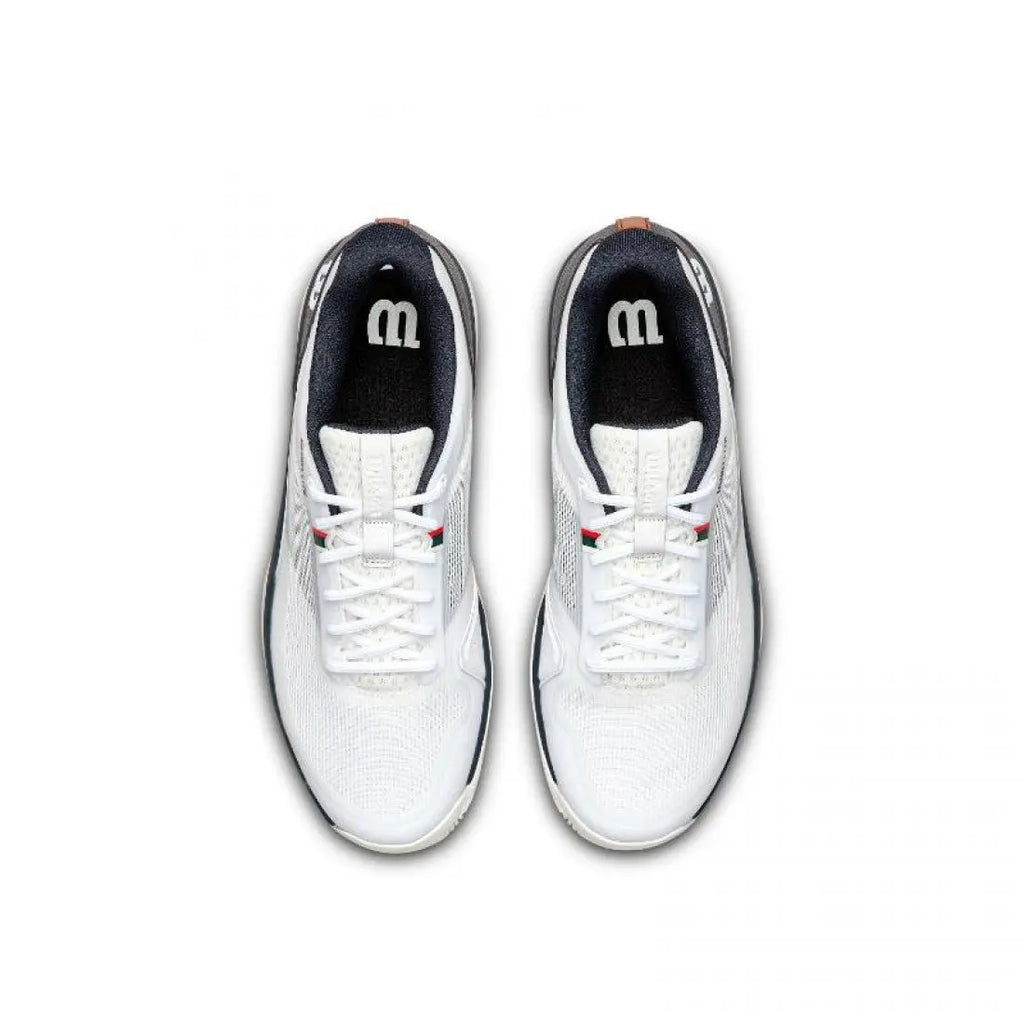 Chaussures de padel Homme Wilson Rush Lite 5 Clay Blanc Bleu Marine