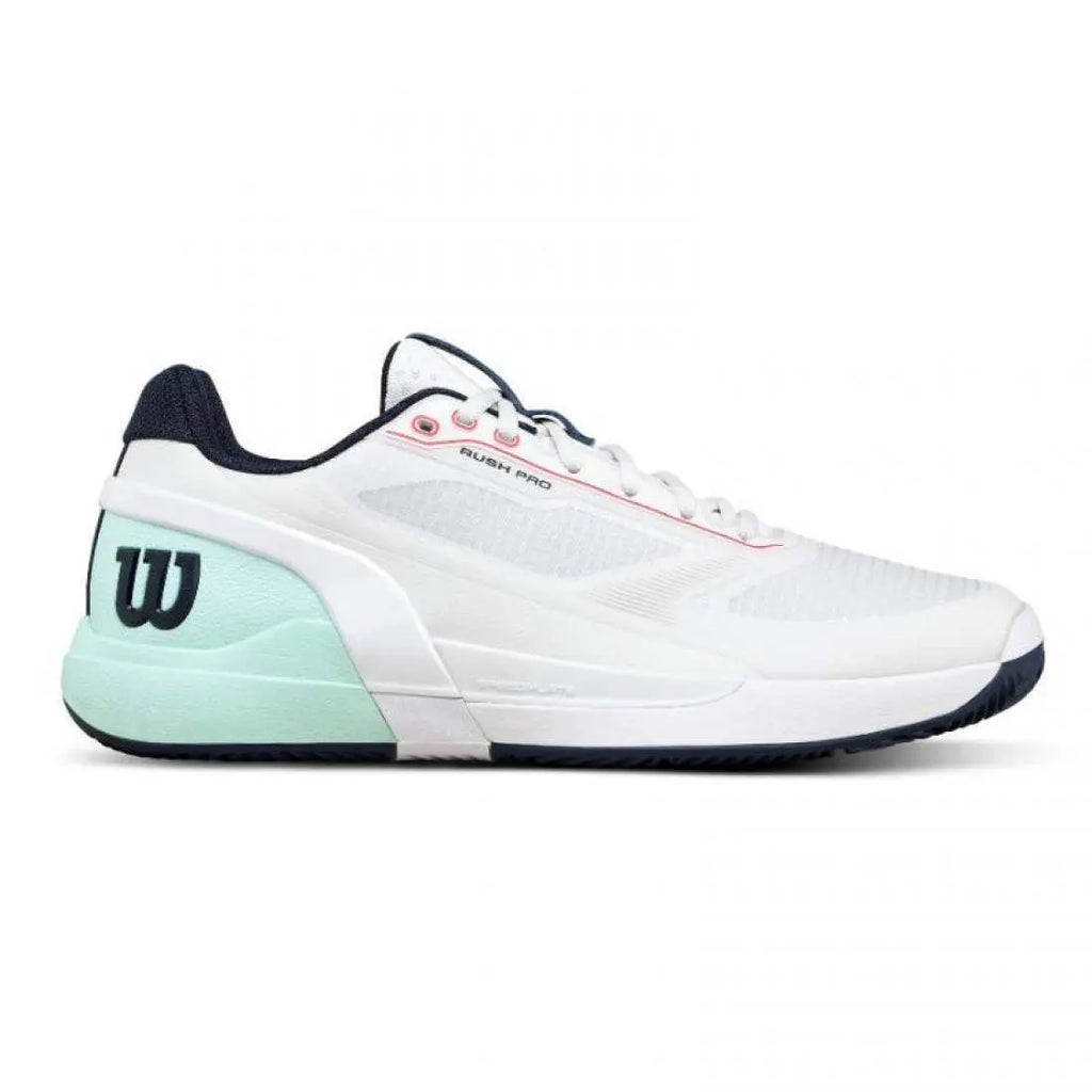 Chaussures de padel Homme Wilson Rush Pro 5 Clay Blanc Aigue-marine