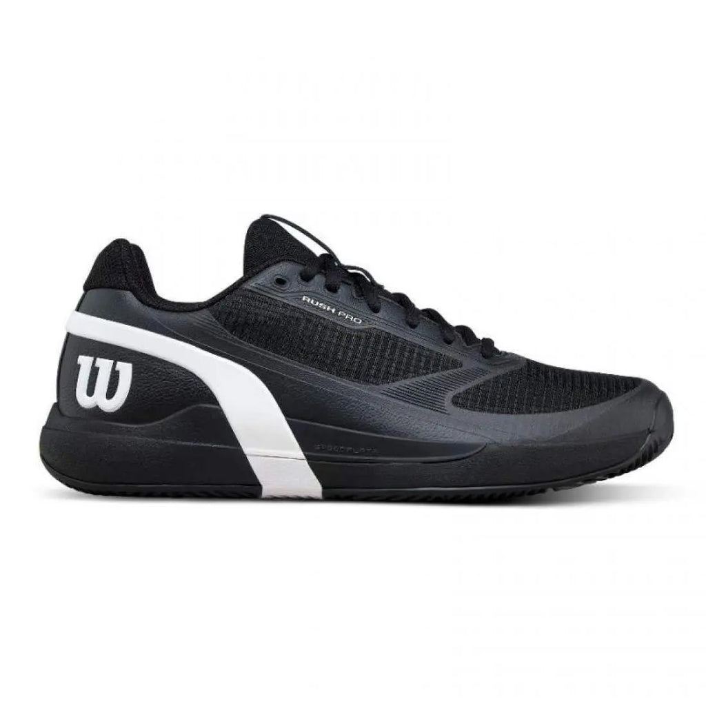 Chaussures de padel Homme Wilson Rush Pro 5 Clay Noir Blanc