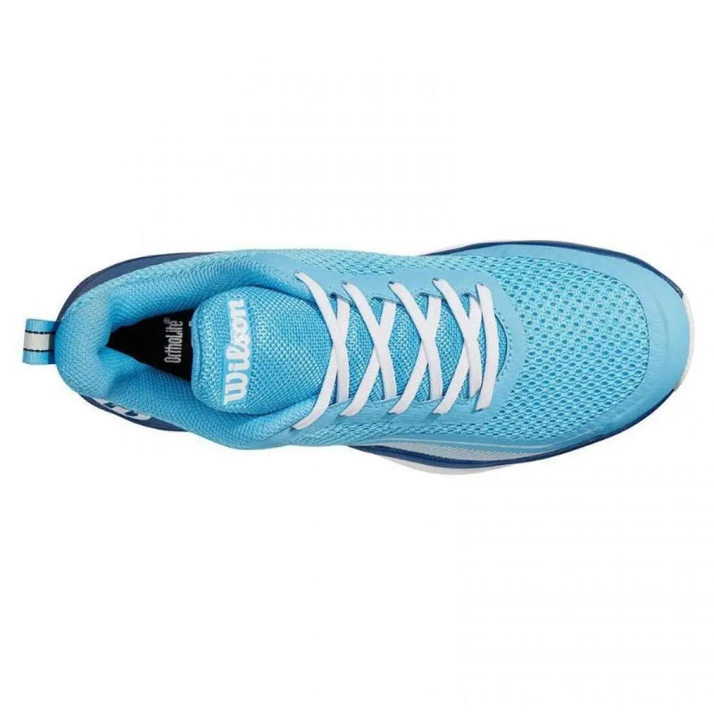 Chaussures de padel Femme Wilson Rush Pro Lite Bleu Royal Blanc Ciel