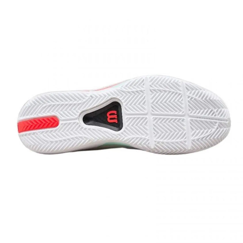 Chaussures de padel Homme Wilson Rush Tour 5 Clay Blanc Aqua Corail