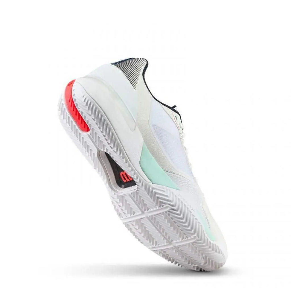 Chaussures de padel Homme Wilson Rush Tour 5 Clay Blanc Aqua Corail