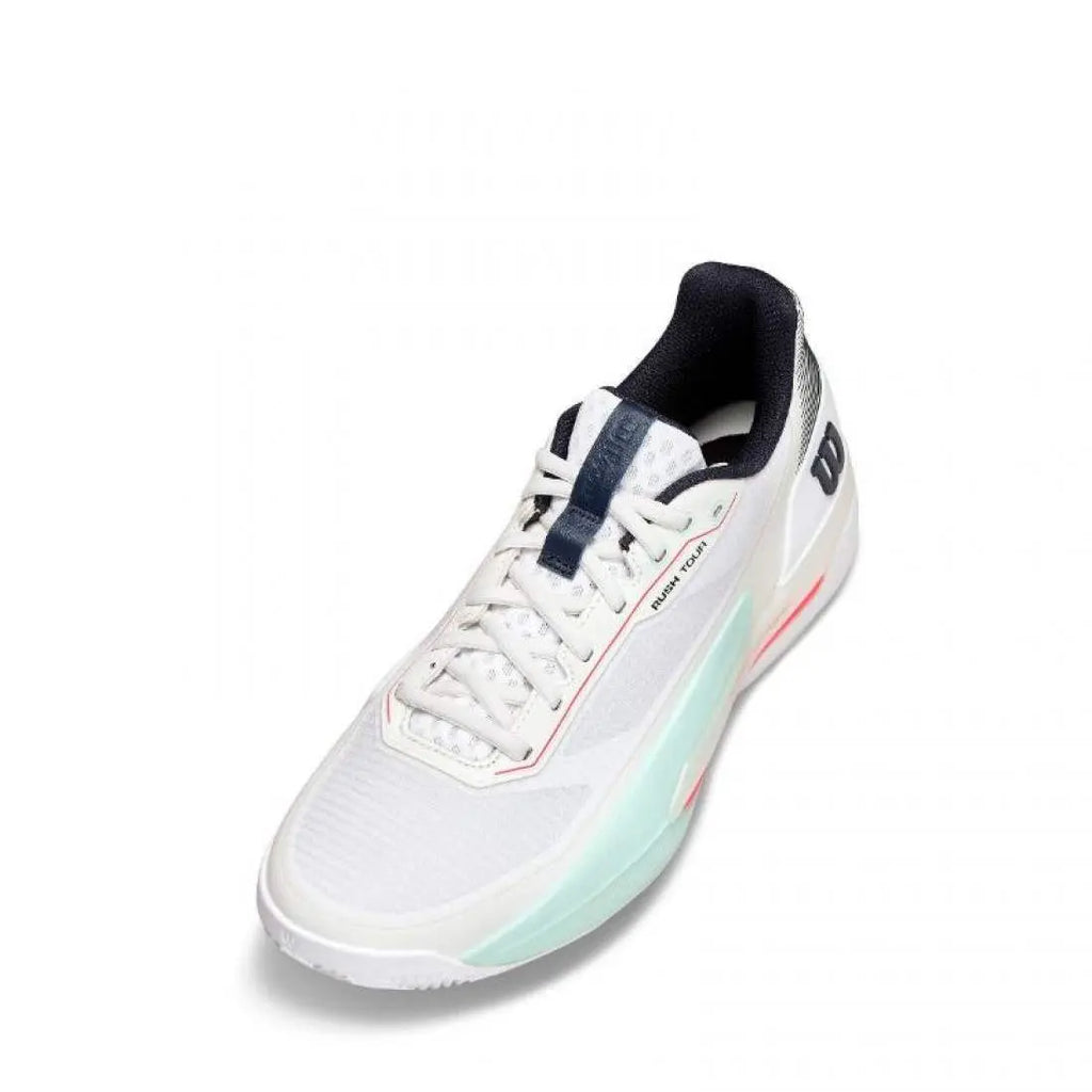 Chaussures de padel Homme Wilson Rush Tour 5 Clay Blanc Aqua Corail