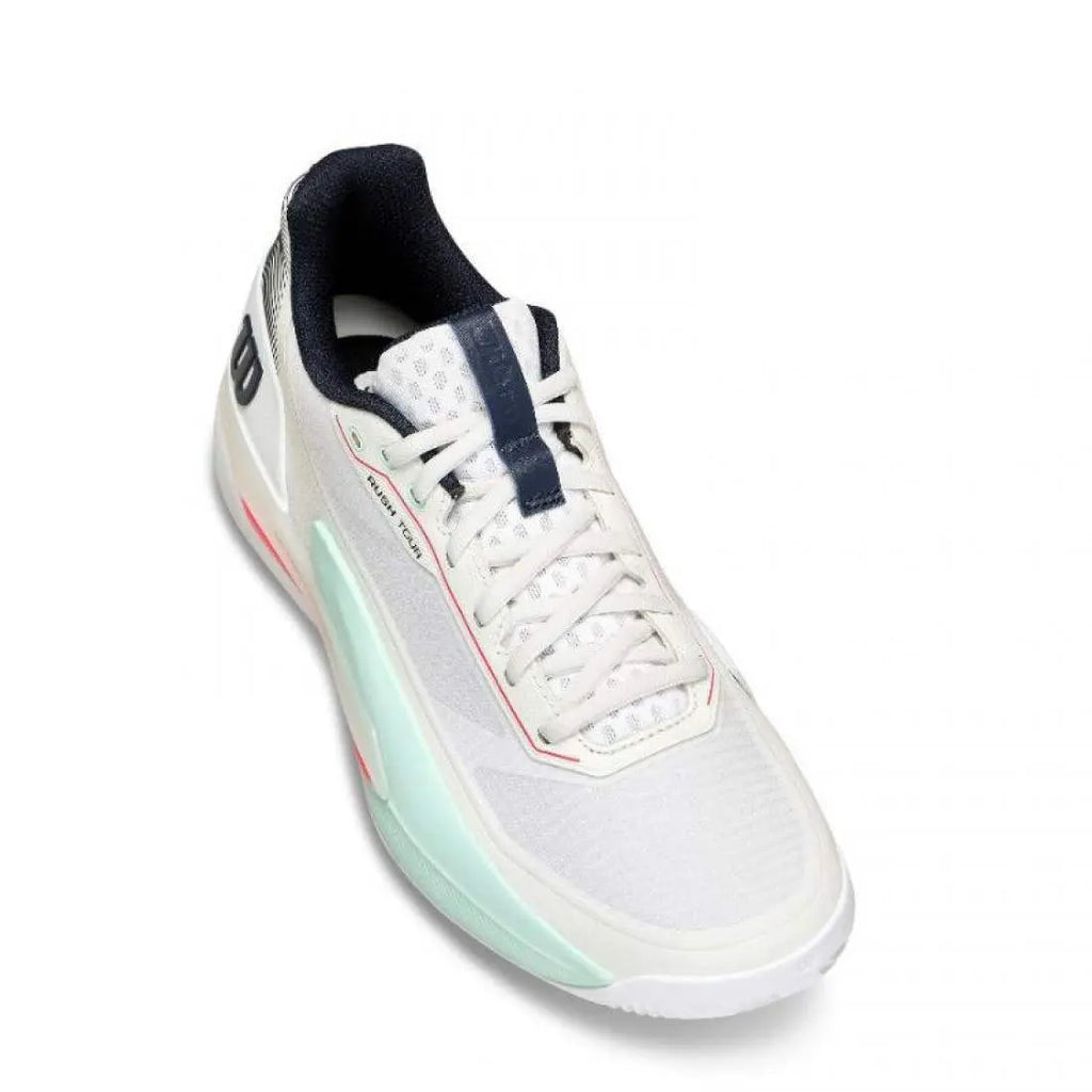 Chaussures de padel Homme Wilson Rush Tour 5 Clay Blanc Aqua Corail