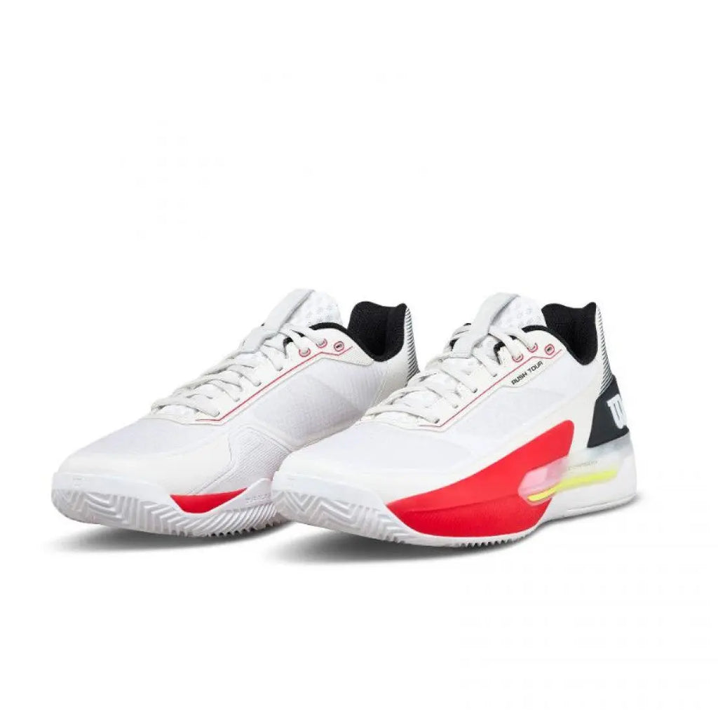 Chaussures de padel Homme Wilson Rush Tour 5 Blanc Noir Rouge